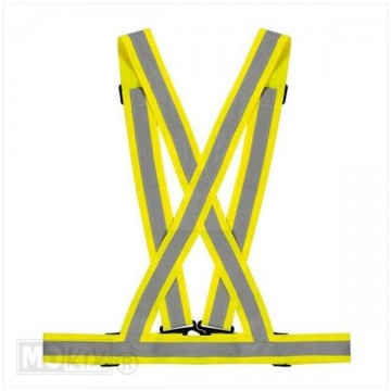 Lampa Gele Reflecterende X-Belt voor optimale zichtbaarheid onderweg