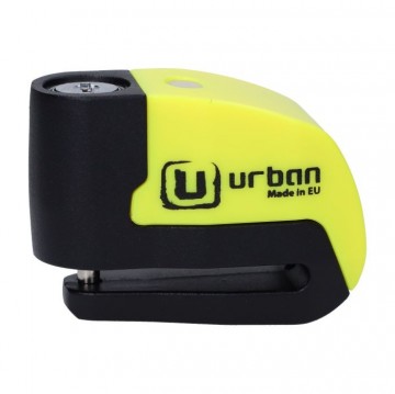 URBAN SECURITY UR6 Alarm+Warning Disc Lock Zwart/Geel