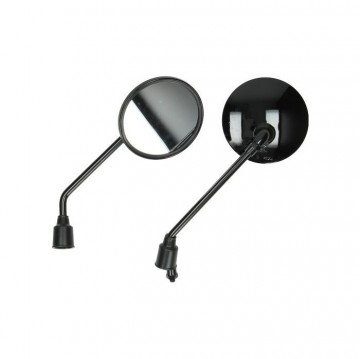 Spiegelset zwart glans past op china lx/napoli, fiddle, gts toscana, riva, tonik, vespelini, vx50