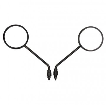 Spiegelset zwart glans past op china lx/napoli, fiddle, gts toscana, riva, tonik, vespelini, vx50