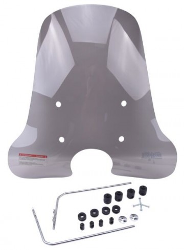 Windscherm retro scooter hoog smoke